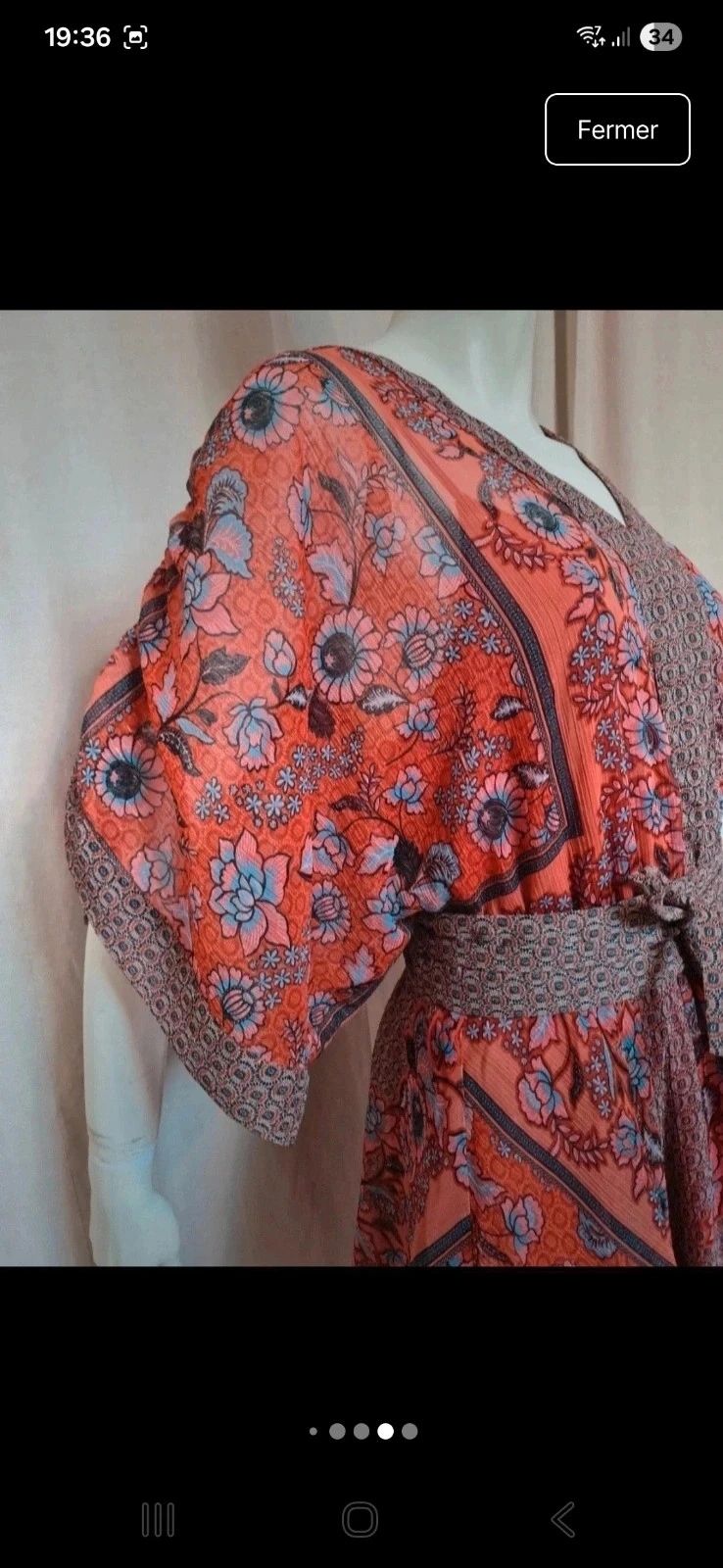 Vestido boêmio fluido Tamanho 36 – photo 5